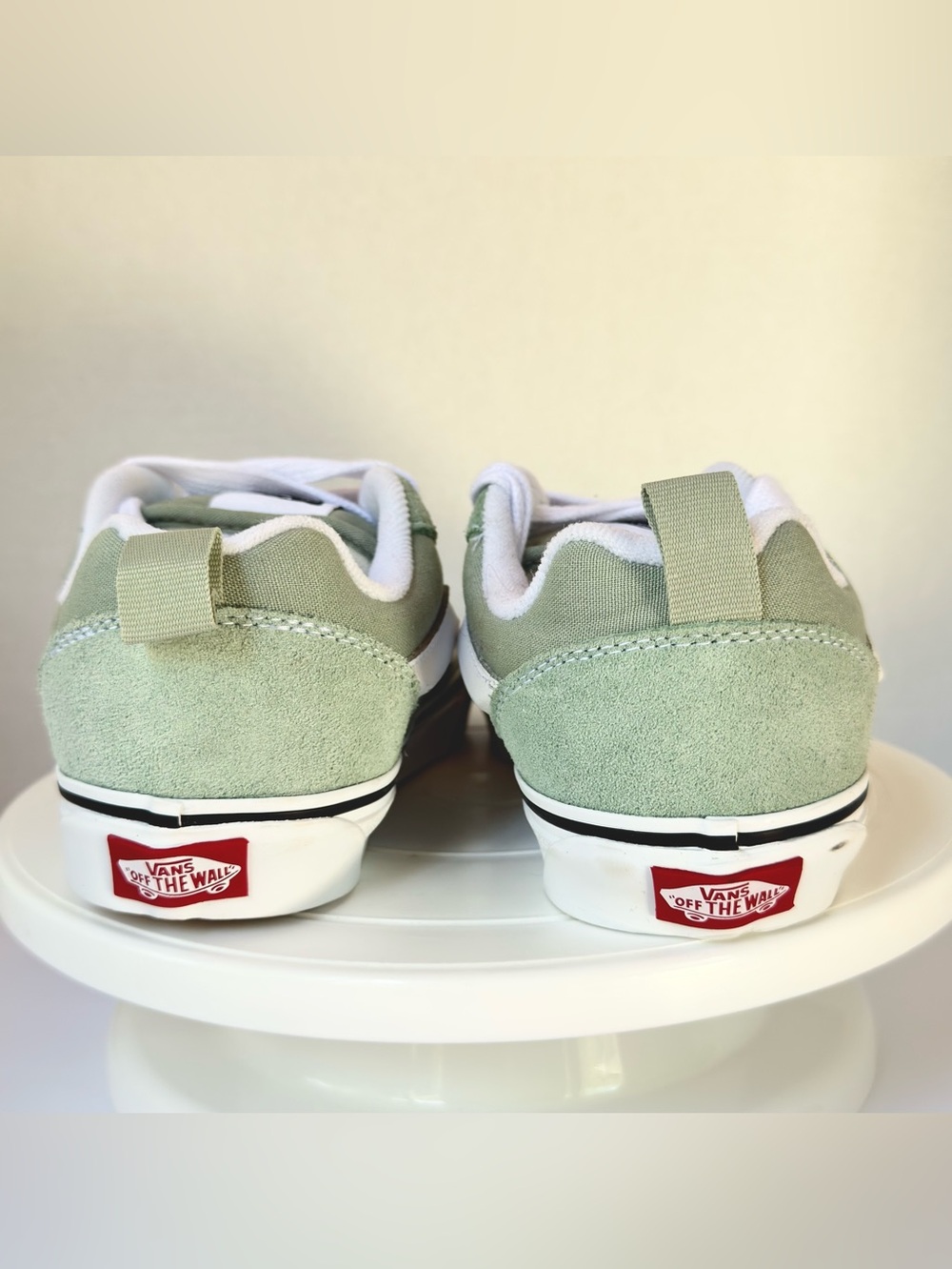 Vans Old Skool Sneakers in Sage Green and White - Picture 5 of 9